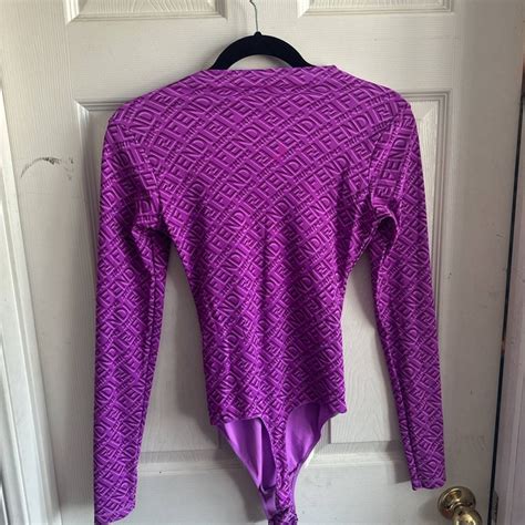 fendi skims purple bodysuit|fendi skims bodysuit long sleeve.